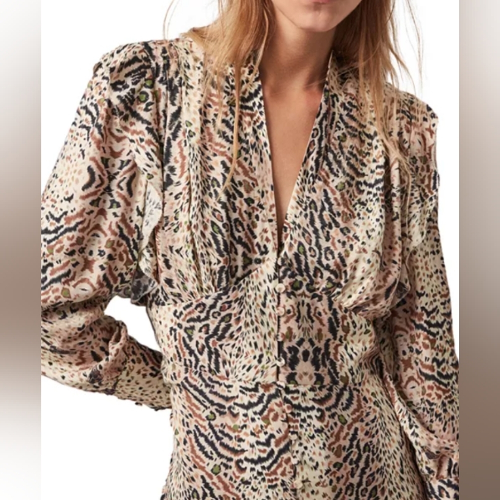 🦋AllSaints Lia Arietta Printed Dress